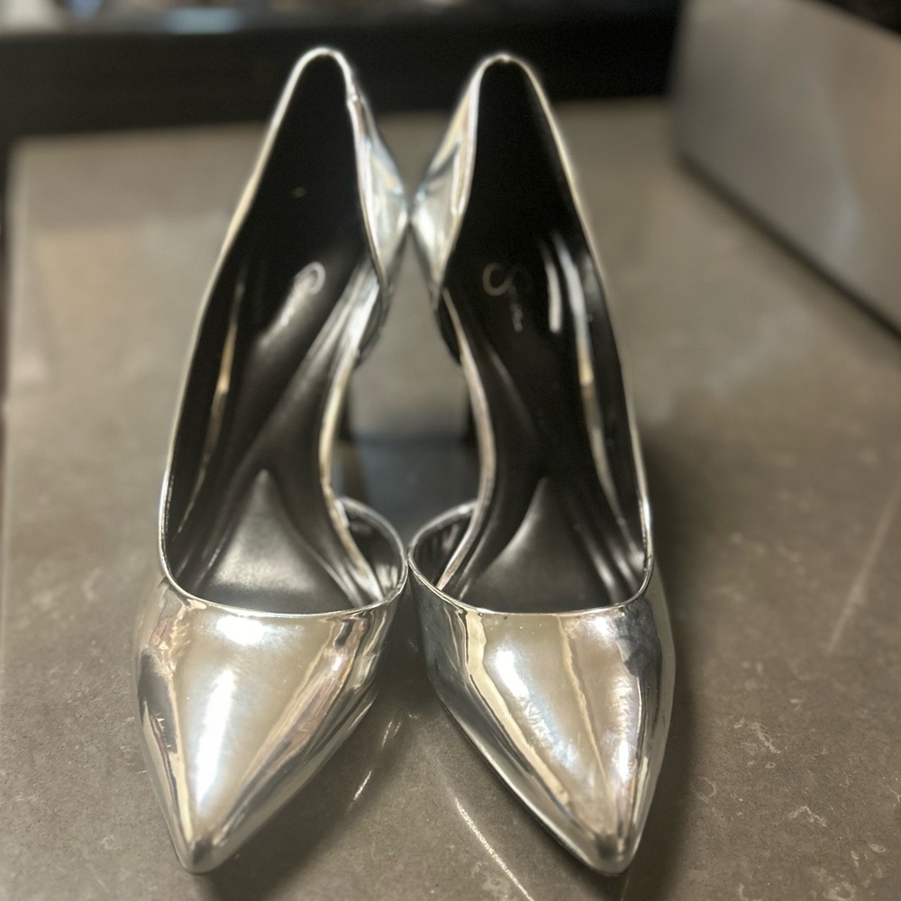 Silver heels